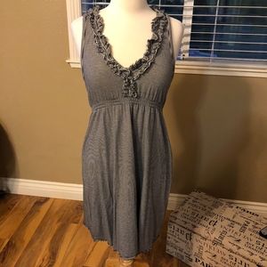 Banana republic navy blue striped dress - medium